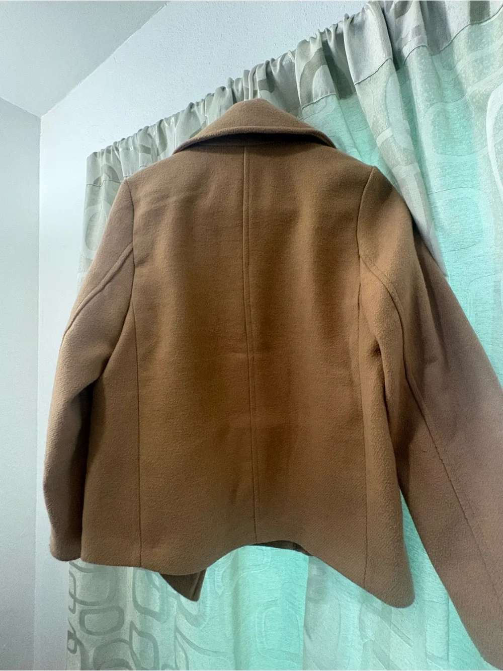 H&M Women's Double-Breasted Pea Coat - Camel Brown - Picture 2 of 3